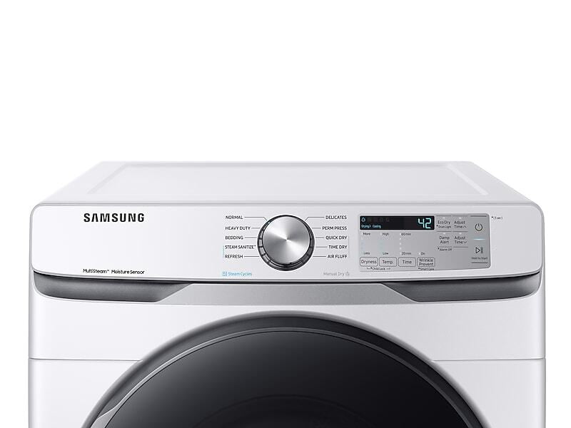 Samsung DVG45R6100W 7.5 Cu. Ft. Gas Dryer With Steam Sanitize+ In White