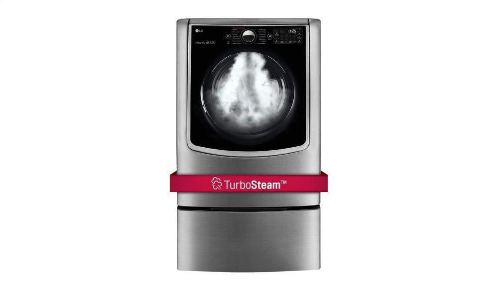 Lg DLGX9001V 9.0 Cu. Ft. Large Smart Wi-Fi Enabled Gas Dryer W/ Turbosteam™