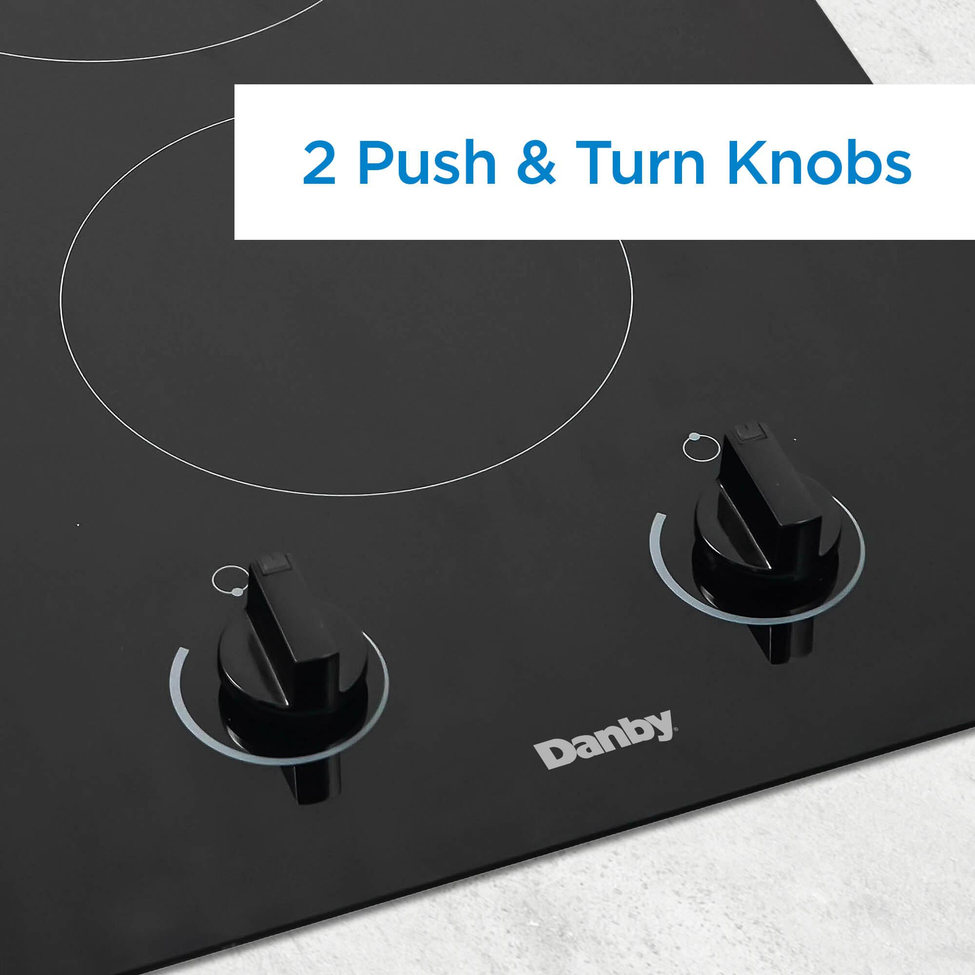 Danby DRC14A1BD Danby 14-Inch Radiant 2 Burner Cooktop