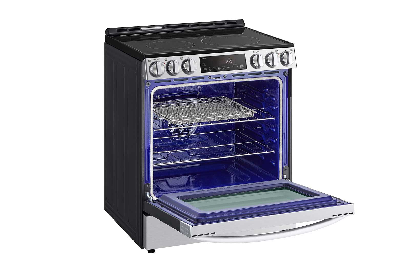 Lg LSEL6333F 6.3 Cu Ft. Smart Wi-Fi Enabled Fan Convection Electric Slide-In Range With Air Fry & Easyclean®