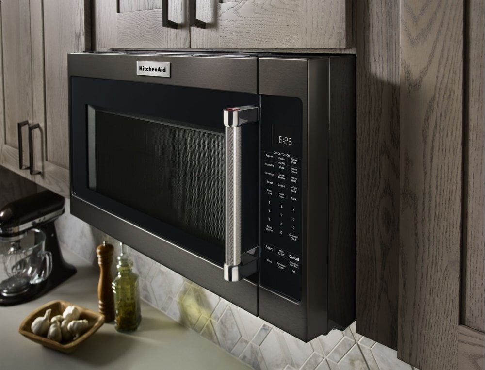 Kitchenaid KMHS120EBS 1000-Watt Microwave With 7 Sensor Functions - 30" - Black Stainless Steel With Printshield™ Finish
