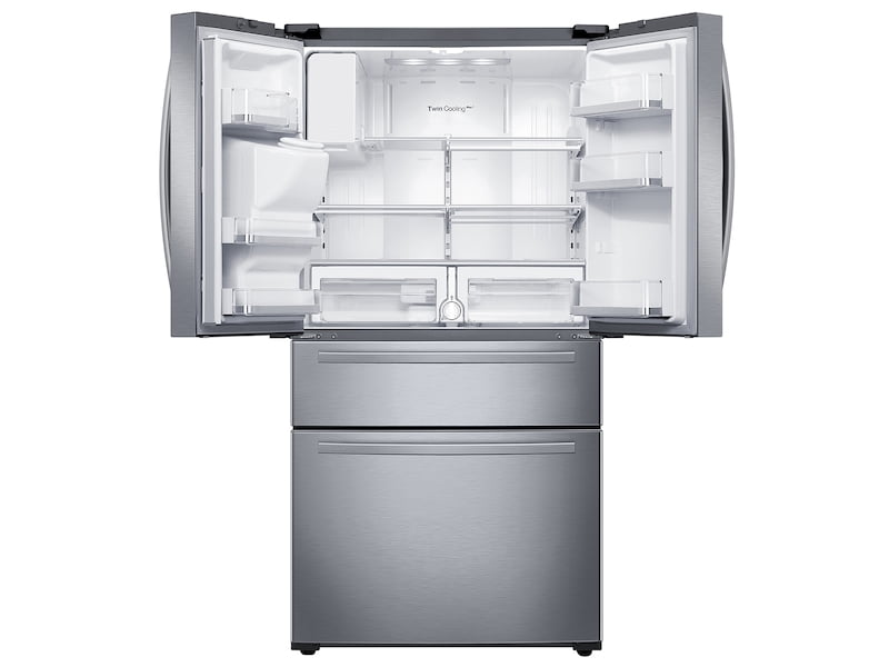 Samsung RF25HMIDBSR 25 Cu. Ft. Large Capacity 4-Door French Door Refrigerator With External Water & Ice Dispenser In Stainless Steel