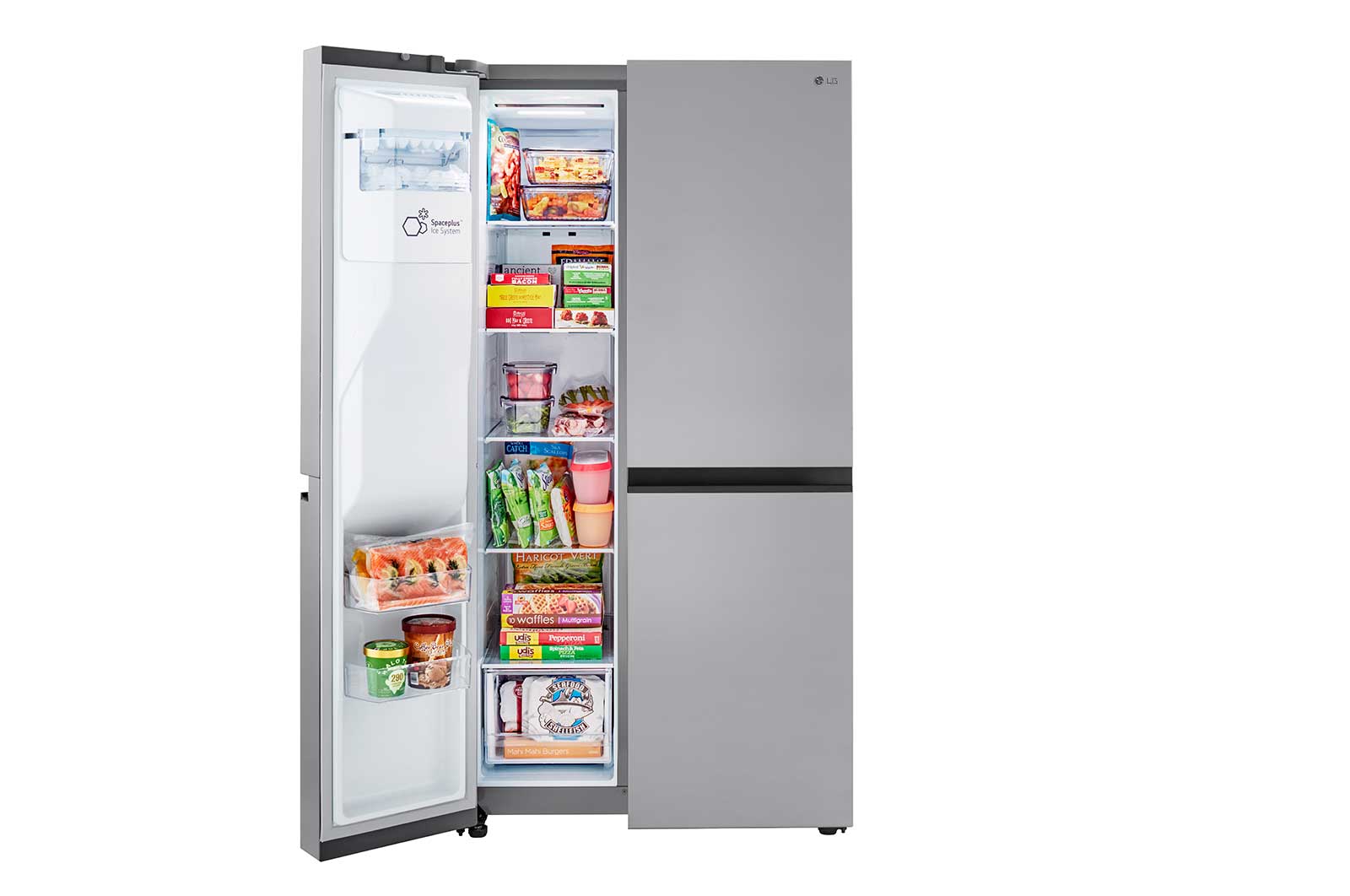 Lg LRSXS2706V 27 Cu. Ft. Side-By-Side Refrigerator With Smooth Touch Ice Dispenser