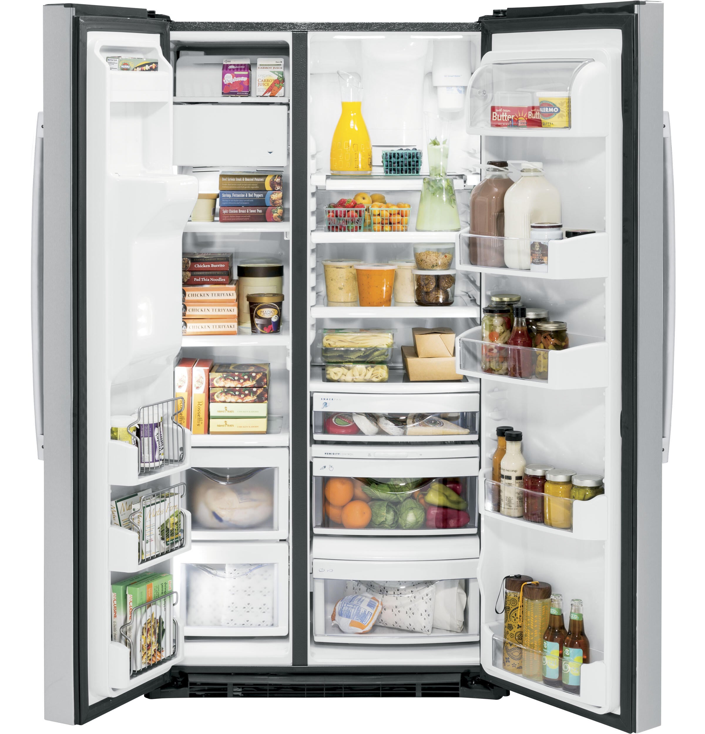 Ge Appliances PZS22MYKFS Ge Profile™ Series 21.9 Cu. Ft. Counter-Depth Side-By-Side Refrigerator