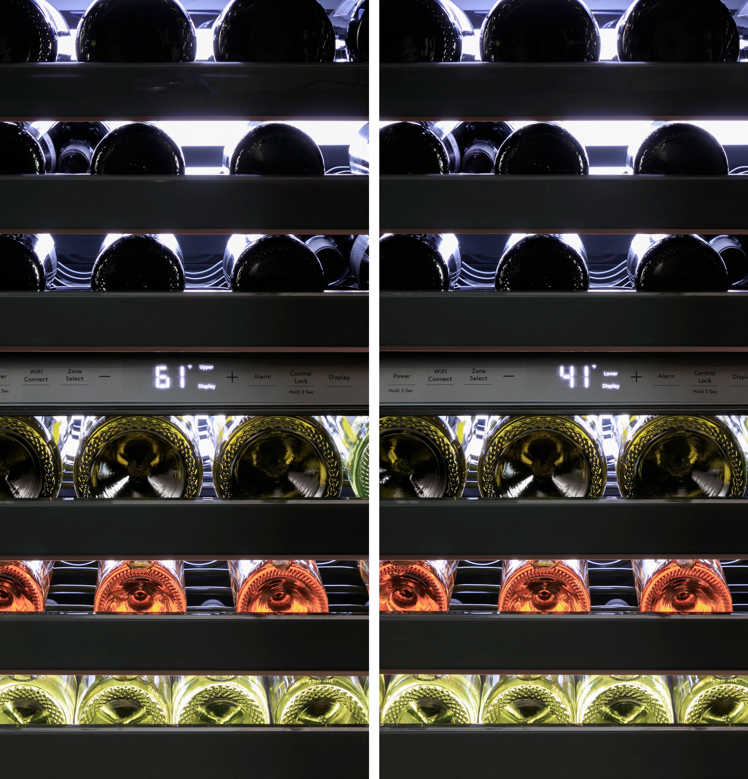 Cafe CCR06DM2PS5 Café Wine Center In Platinum Glass