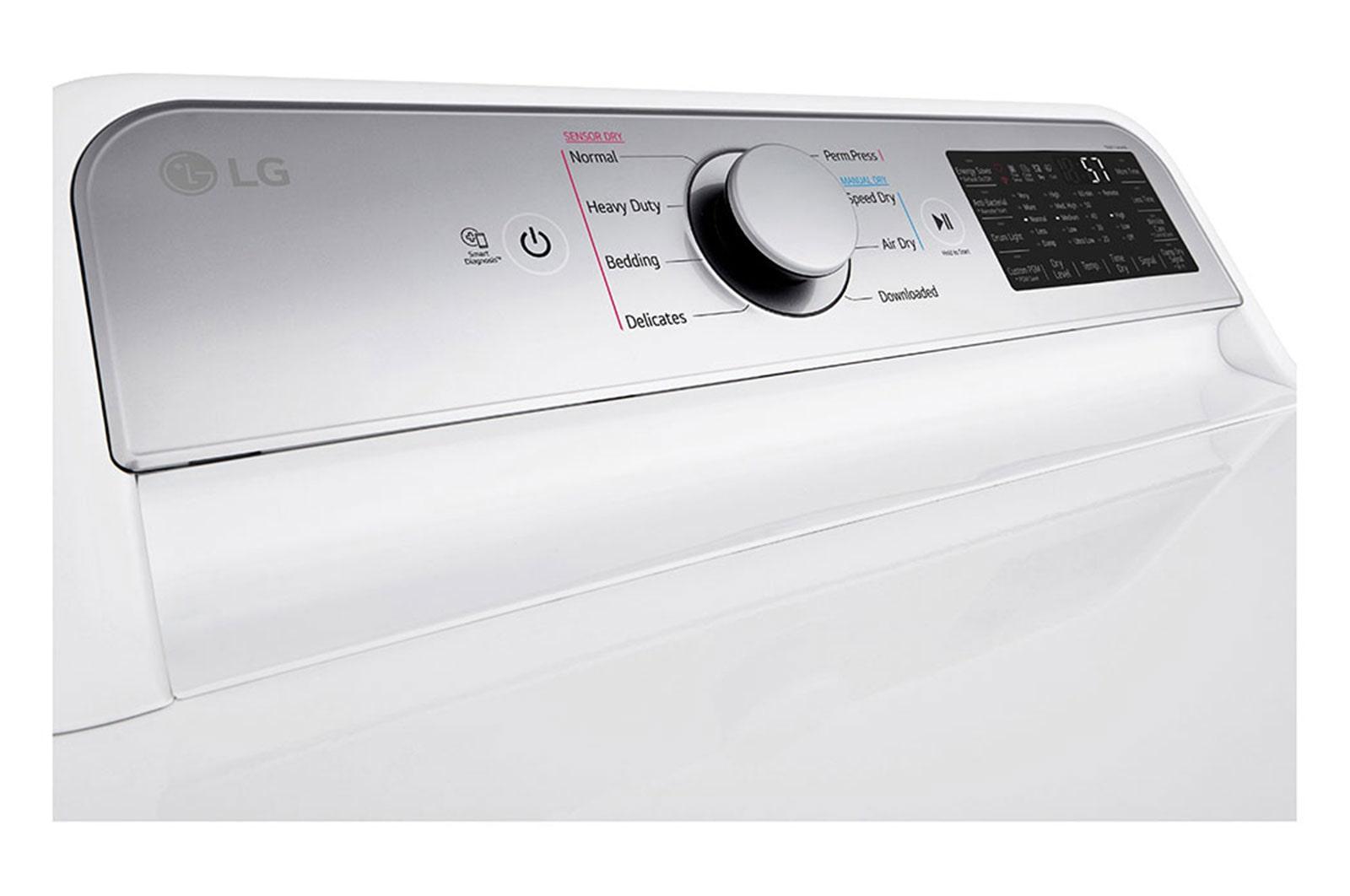 Lg DLG7401WE 7.3 Cu. Ft. Ultra Large Capacity Smart Wi-Fi Enabled Rear Control Gas Dryer With Easyload™ Door