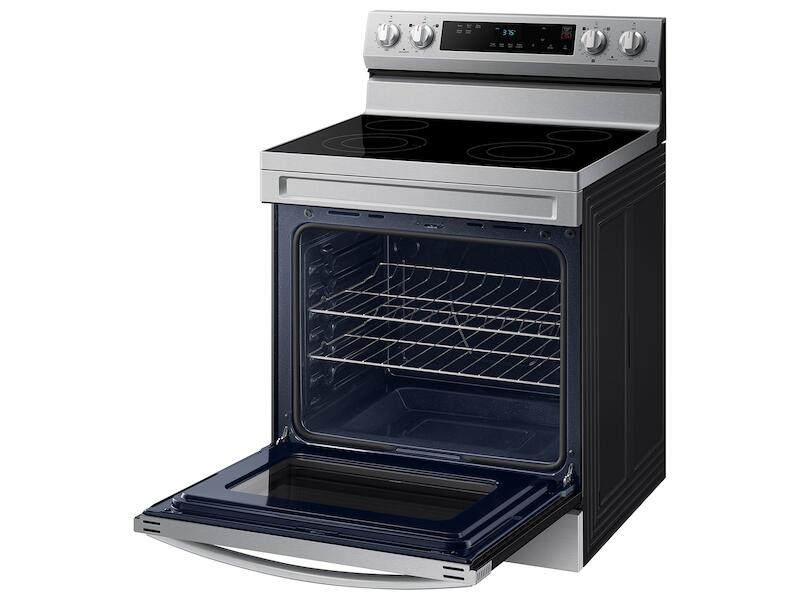 Samsung NE63A6111SS 6.3 Cu. Ft. Smart Freestanding Electric Range With Steam Clean In Stainless Steel