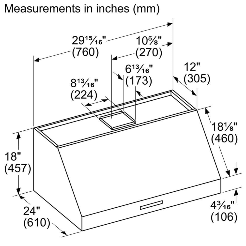 Thermador PH30HWS 30-Inch Pro Harmony® Wall Hood
