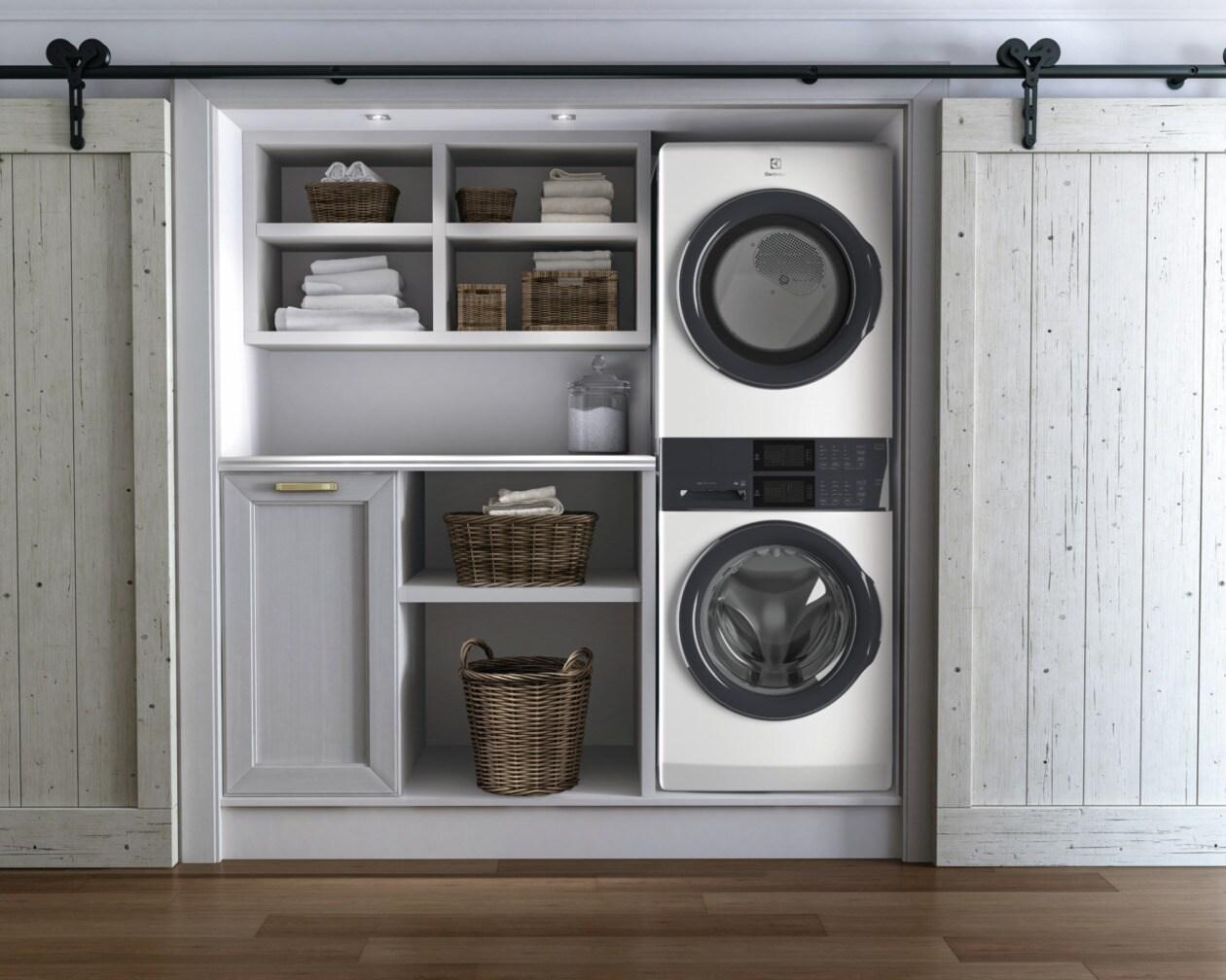Electrolux ELTE7300AW Electrolux Laundry Tower™ Single Unit Front Load 4.4 Cu. Ft. Washer & 8 Cu. Ft. Electric Dryer