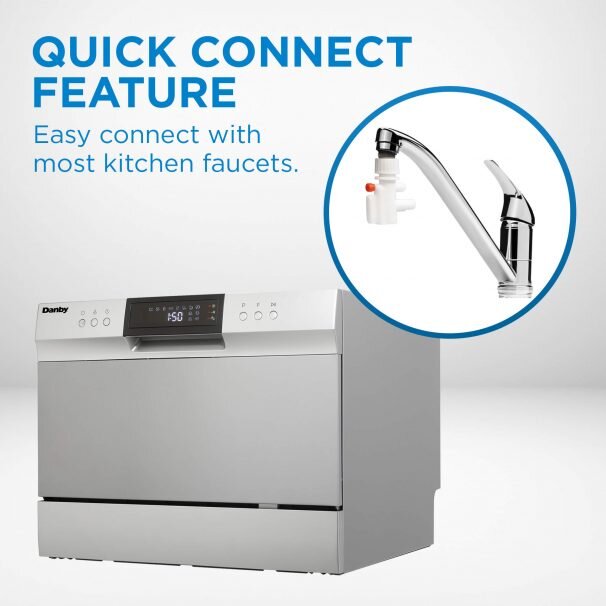 Danby DDW631SDB Danby 6 Place Setting Countertop Dishwasher