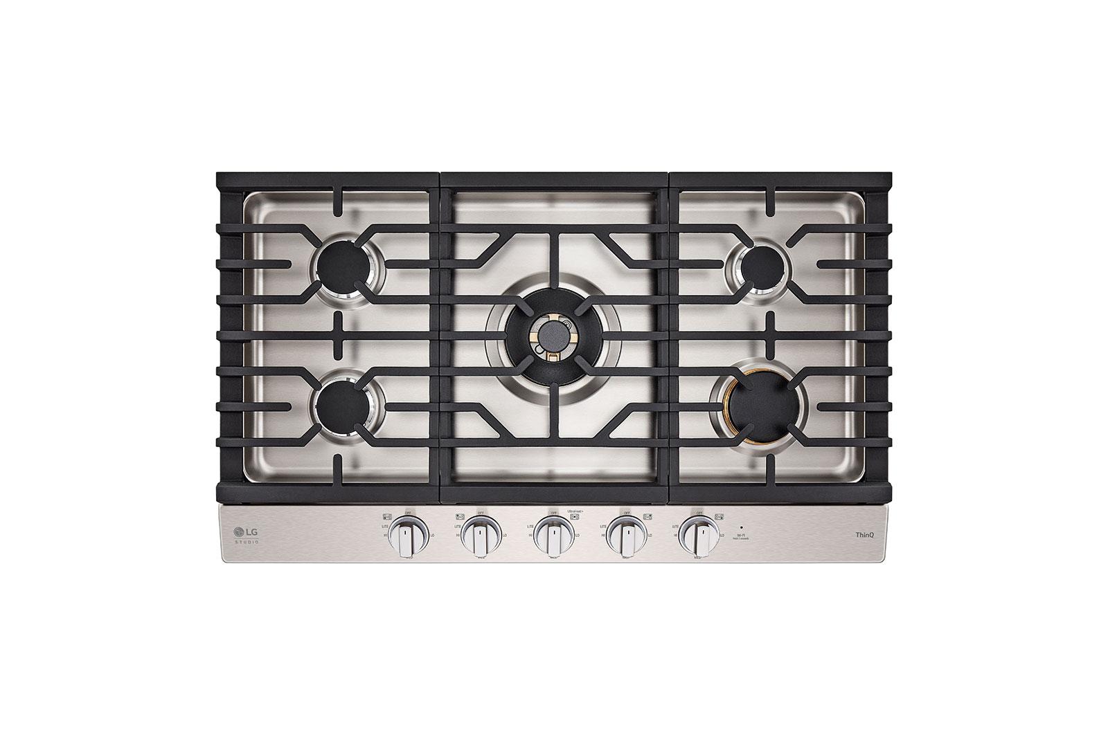 Lg CBGS3628S Lg Studio 36" Ultraheat™ Gas Cooktop With Easyclean®