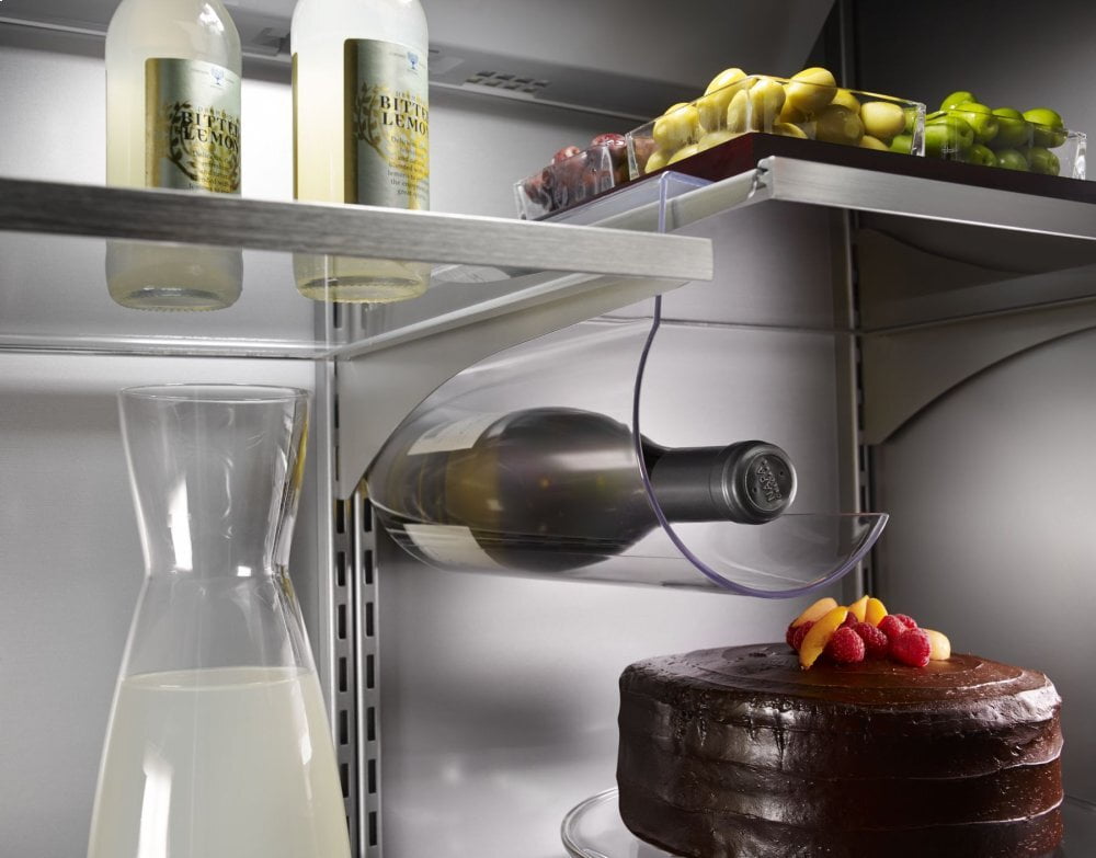 Kitchenaid KBFN506ESS 20.8 Cu. Ft. 36" Width Built In Stainless Steel French Door Refrigerator With Platinum Interior Design