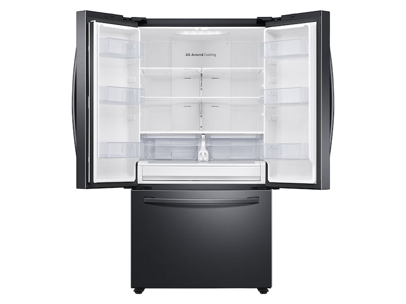 Samsung RF28T5001SG 28 Cu. Ft. Large Capacity 3-Door French Door Refrigerator In Black Stainless Steel