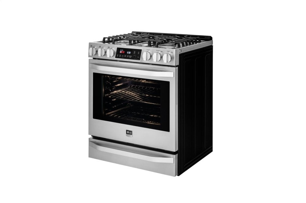 Lg LSSG3016ST Lg Studio 6.3 Cu. Ft. Gas Single Oven Slide-In Range With Probake Convection®