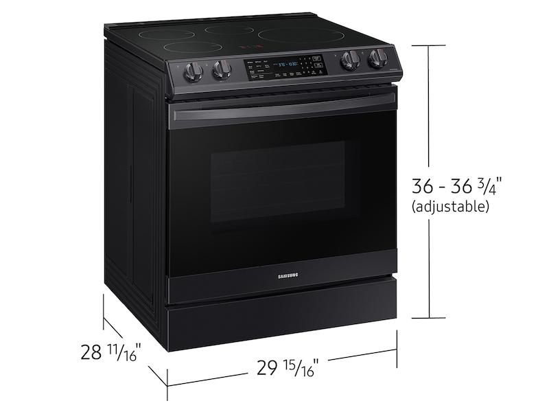 Samsung NE63B8611SG 6.3 Cu. Ft. Smart Instant Heat Induction Slide-In Range With Air Fry & Convection+ In Black Stainless Steel