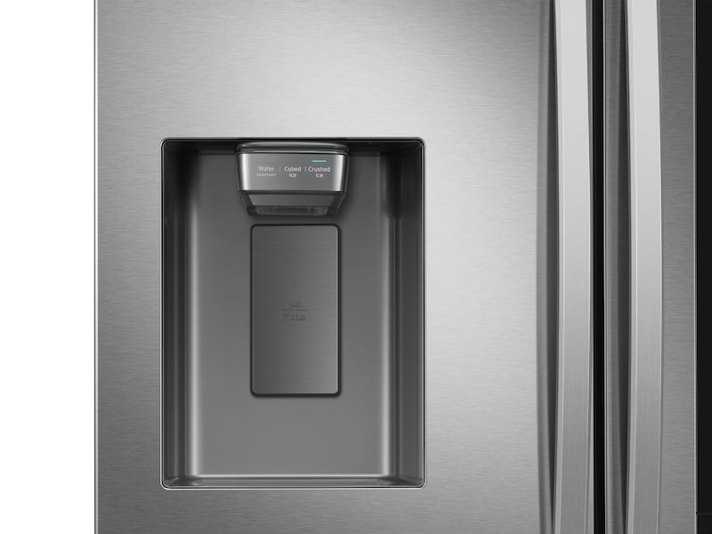 Samsung RF27T5501SR 26.5 Cu. Ft. Large Capacity 3-Door French Door Refrigerator With Family Hub™ And External Water & Ice Dispenser In Stainless Steel