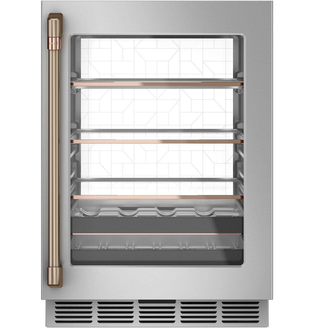 Cafe CXQW1H1PPBZ Café Wine/Beverage Center Handle Kit - Brushed Bronze