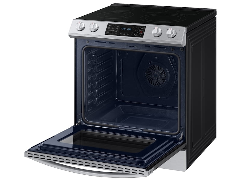 Samsung NE63T8311SS 6.3 Cu. Ft. Front Control Slide-In Electric Range With Convection & Wi-Fi In Stainless Steel