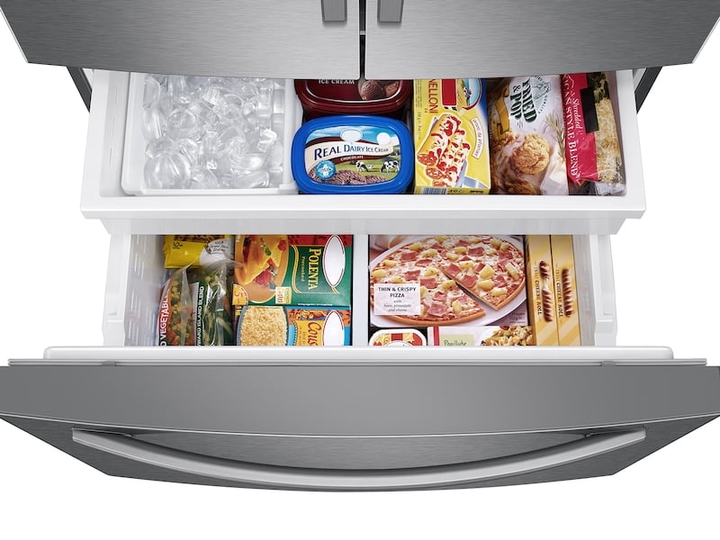 Samsung RF28T5101SR 28 Cu. Ft. Large Capacity 3-Door French Door Refrigerator With Internal Water Dispenser In Stainless Steel