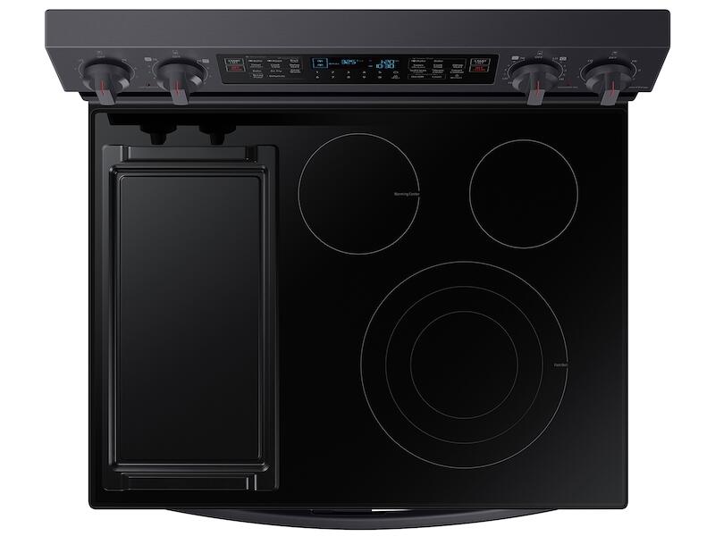 Samsung NE63A6751SG 6.3 Cu. Ft. Smart Freestanding Electric Range With Flex Duo™, No-Preheat Air Fry & Griddle In Black Stainless Steel