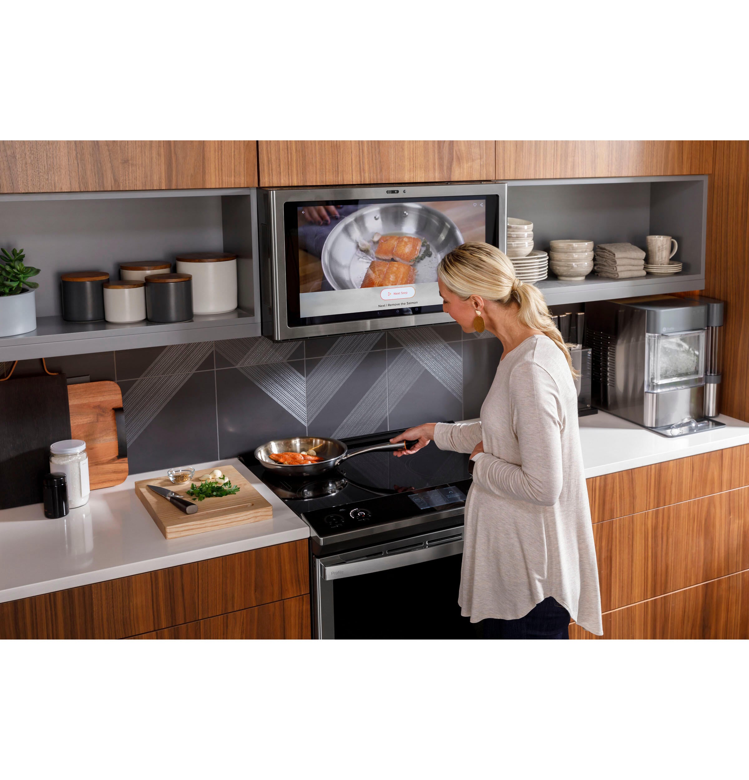 Ge Appliances PHS930BPTS Ge Profile™ 30" Smart Slide-In Front-Control Induction And Convection Range With No Preheat Air Fry