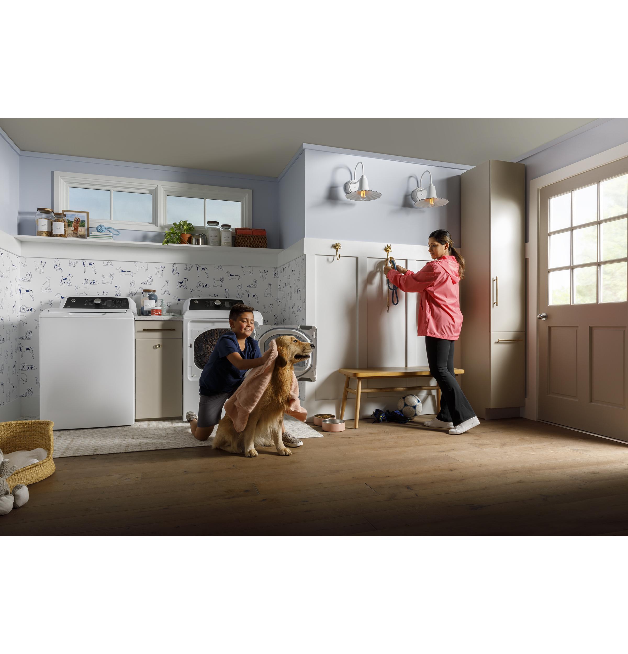 Ge Appliances GTD58EBSVWS Ge® 7.4 Cu. Ft. Capacity With Sensor Dry Electric Dryer