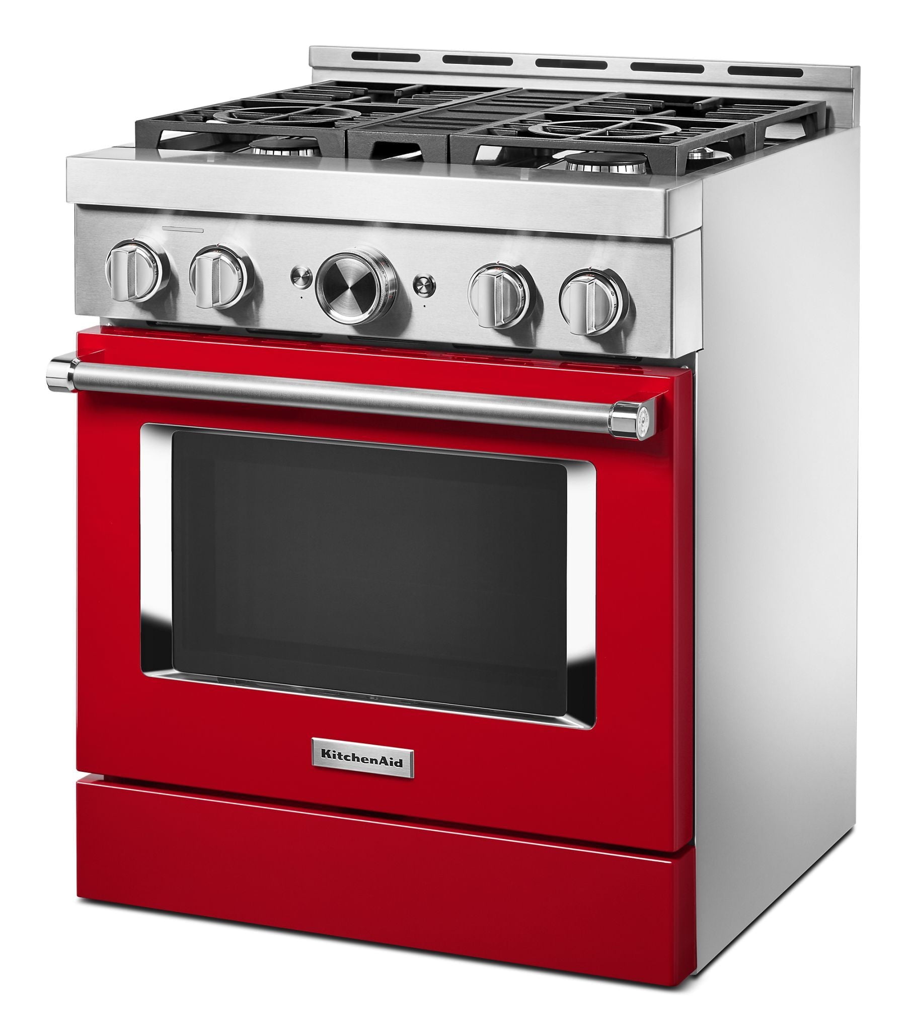 Kitchenaid KFGC500JPA Kitchenaid® 30'' Smart Commercial-Style Gas Range With 4 Burners - Passion Red