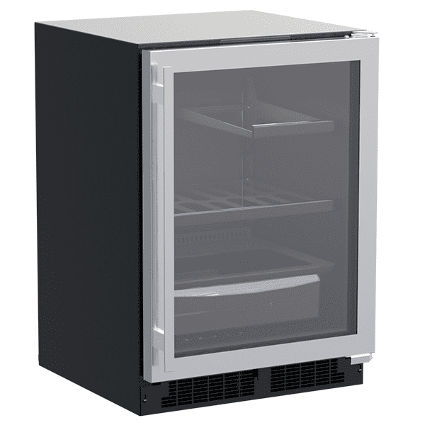 Marvel MLRE224SG01A 24-In Built-In Refrigerator With 3-In-1 Convertible Shelf And Maxstore Bin With Door Style - Stainless Steel Frame Glass