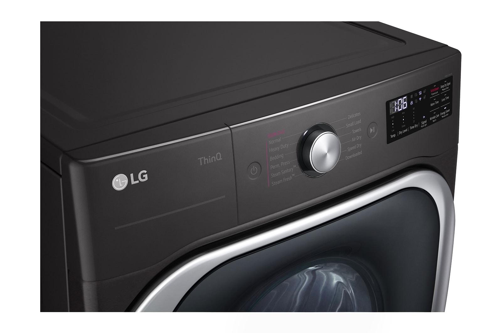 Lg DLGX8901B 9.0 Cu. Ft. Mega Capacity Smart Wi-Fi Enabled Front Load Gas Dryer With Turbosteam™ And Built-In Intelligence