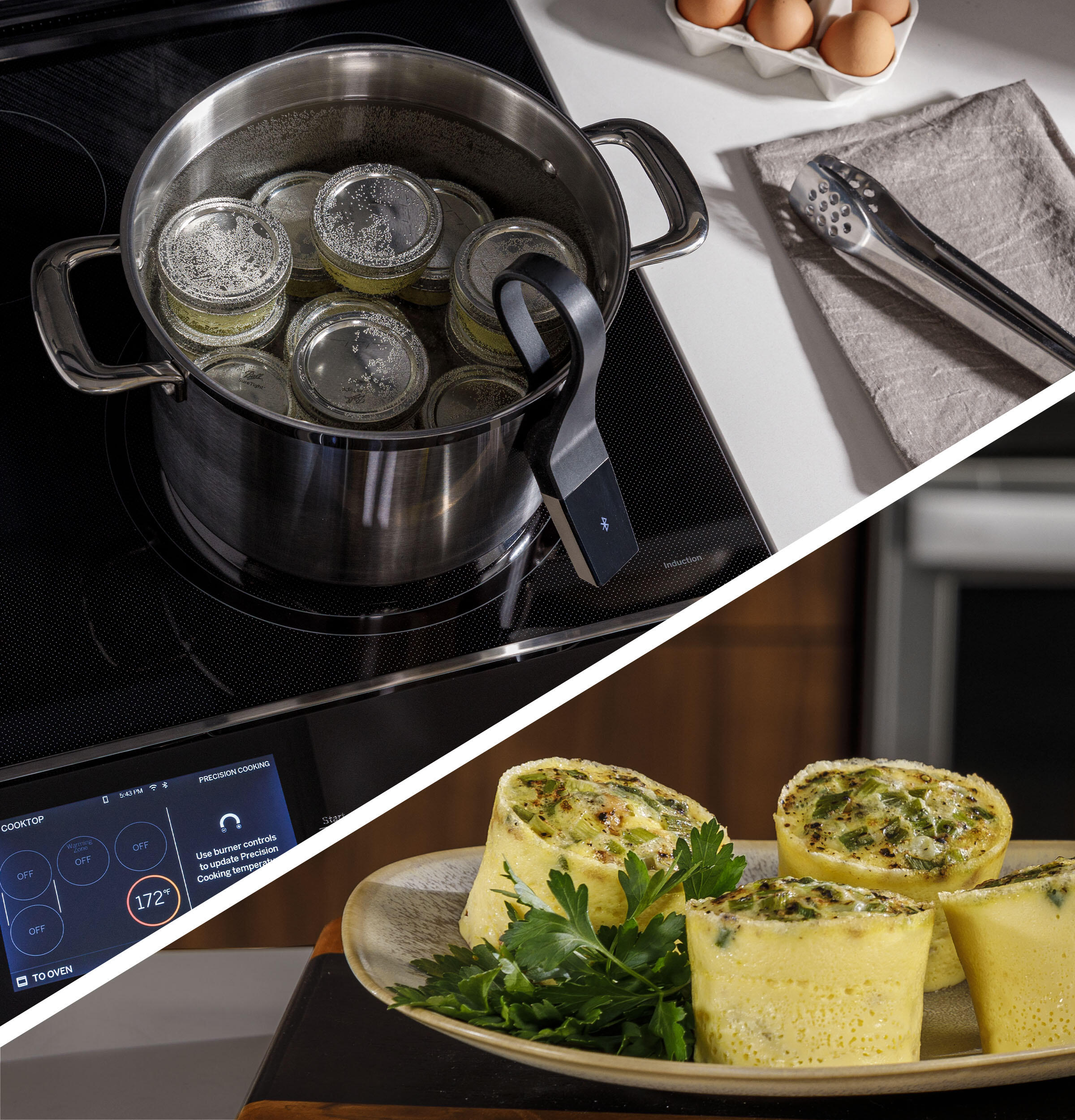 Ge Appliances PHS93XYPFS Ge Profile™ 30" Smart Slide-In Front-Control Induction Fingerprint Resistant Range With In Oven Camera