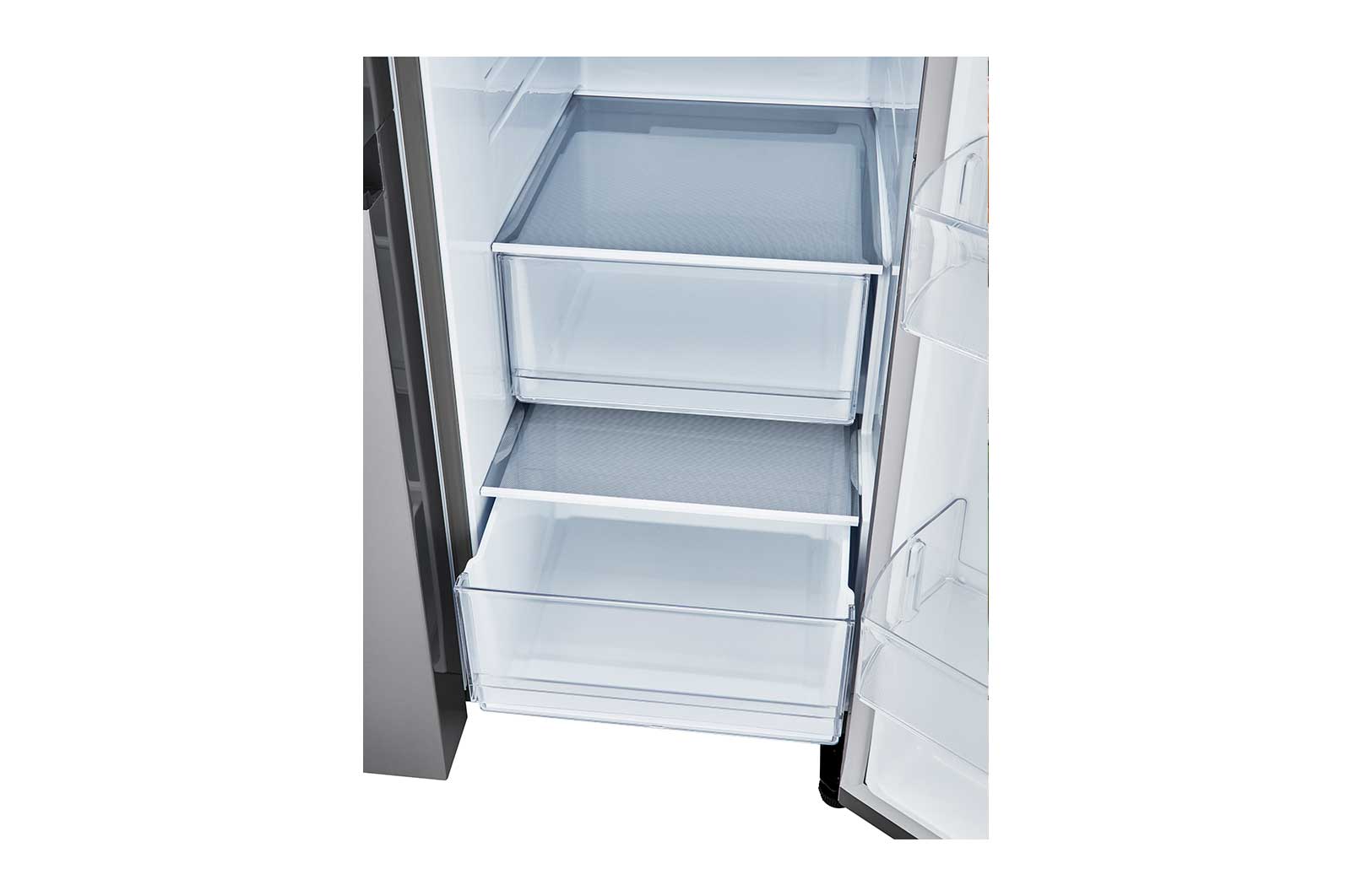 Lg LRSXS2706V 27 Cu. Ft. Side-By-Side Refrigerator With Smooth Touch Ice Dispenser