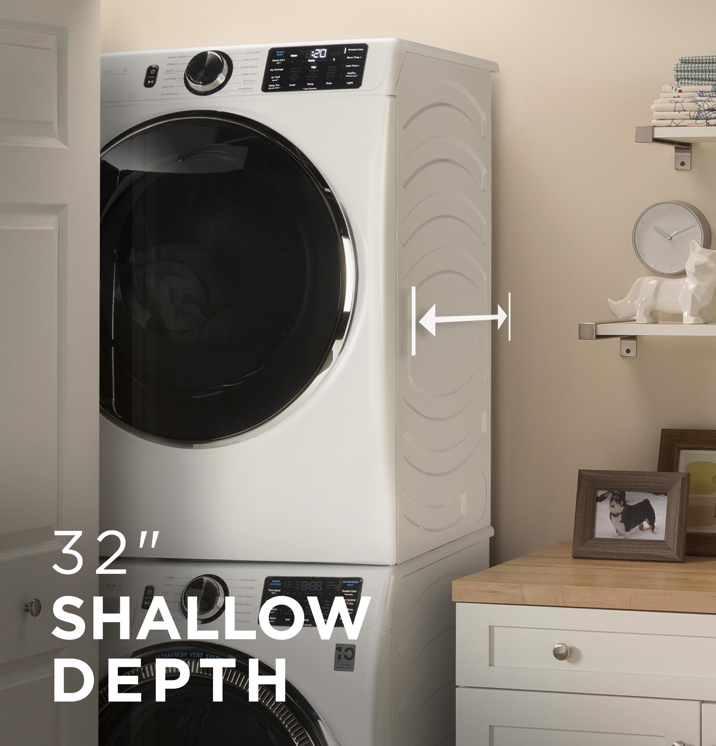 Ge Appliances GFW655SSVWW Ge® 5.0 Cu. Ft. Capacity Smart Front Load Energy Star® Steam Washer With Smartdispense™ Ultrafresh Vent System With Odorblock™ And Sanitize + Allergen