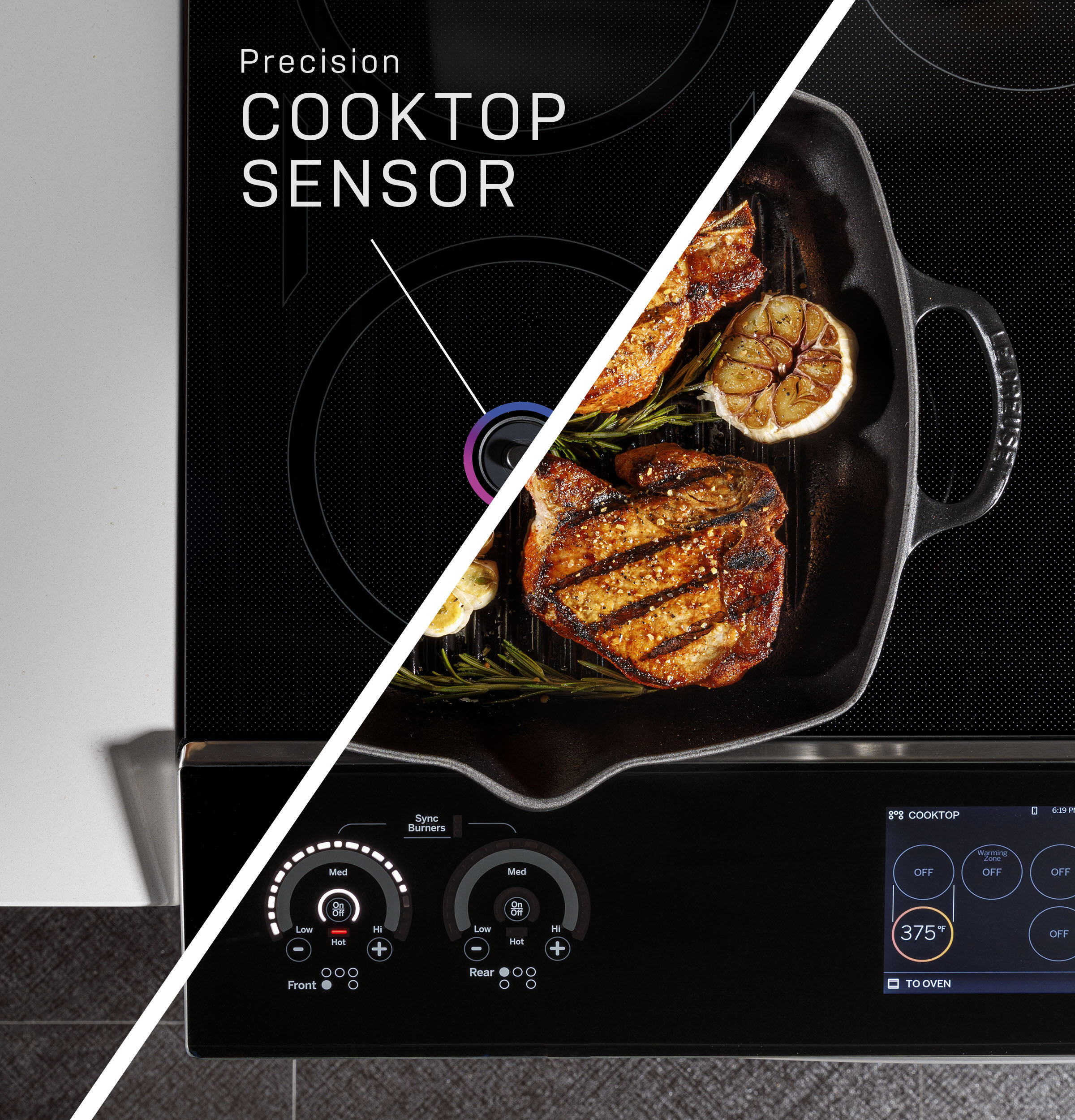 Ge Appliances PHS93XYPFS Ge Profile™ 30" Smart Slide-In Front-Control Induction Fingerprint Resistant Range With In Oven Camera