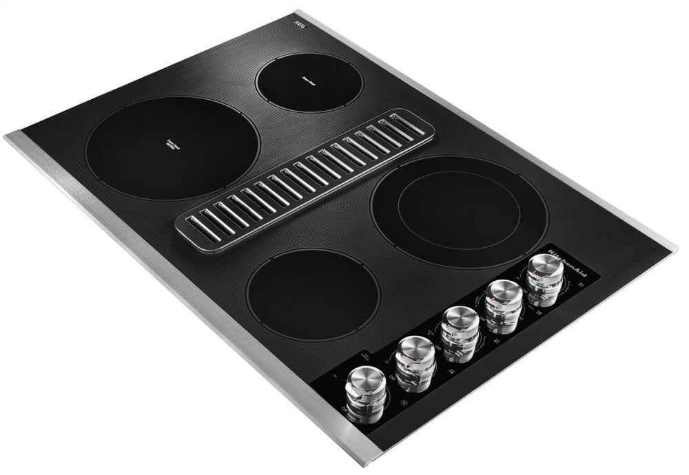 Kitchenaid KCED600GSS 30" Electric Downdraft Cooktop With 4 Elements - Stainless Steel