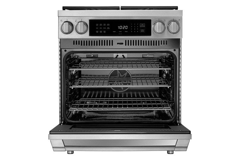 Dacor HDPR30SLP 30" Dual Fuel Pro Range, Silver Stainless Steel, Liquid Propane
