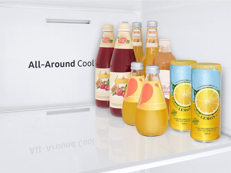 Samsung RS28A500ASG 28 Cu. Ft. Smart Side-By-Side Refrigerator In Black Stainless Steel