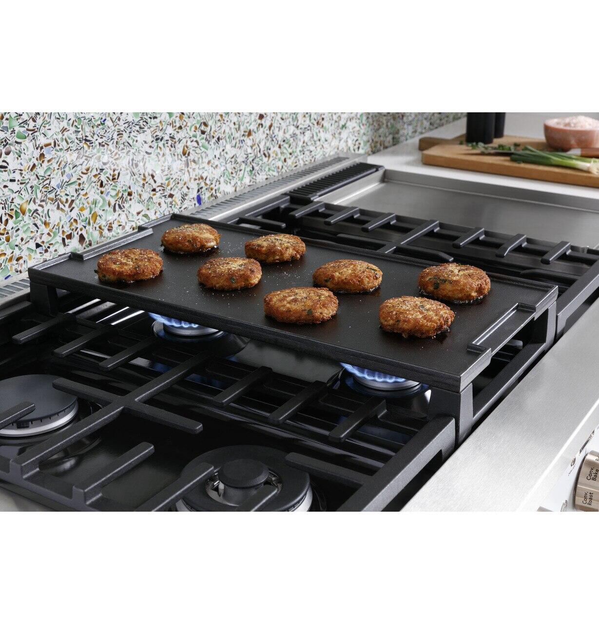 Cafe C2Y486P3TD1 Café™ 48" Smart Dual-Fuel Commercial-Style Range With 6 Burners And Griddle (Natural Gas)