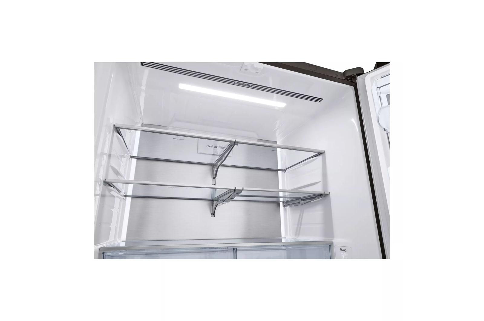 Lg LRYKC2606D 26 Cu. Ft. Smart Mirror Instaview® Counter-Depth Max™ French Door Refrigerator With Four Types Of Ice