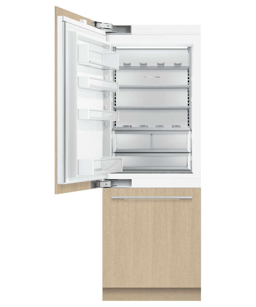 Fisher & Paykel RS3084WLU1 Integrated Refrigerator Freezer, 30", Ice & Water