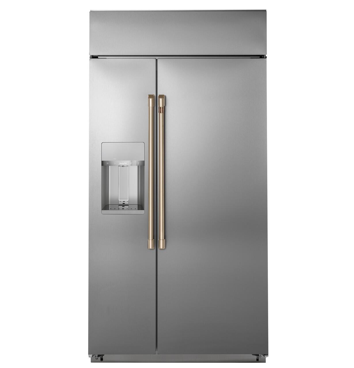 Cafe CSB48YP2RS1 Café™ 48" Smart Built-In Side-By-Side Refrigerator With Dispenser