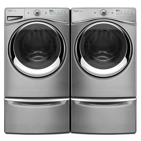Amana XHPC155YC 15.5" Pedestal For Front Load Washer And Dryer With Storage - Chrome
