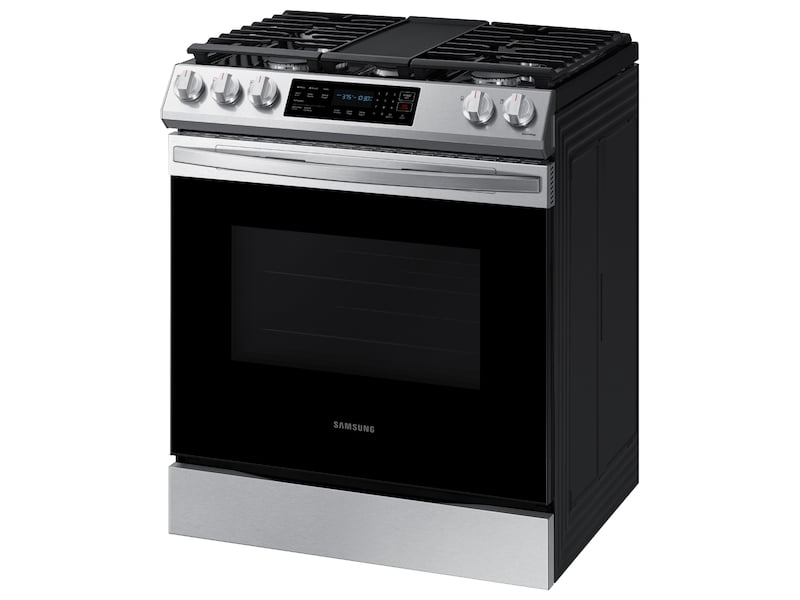 Samsung NX60T8311SS 6.0 Cu. Ft. Front Control Slide-In Gas Range With Convection & Wi-Fi In Stainless Steel