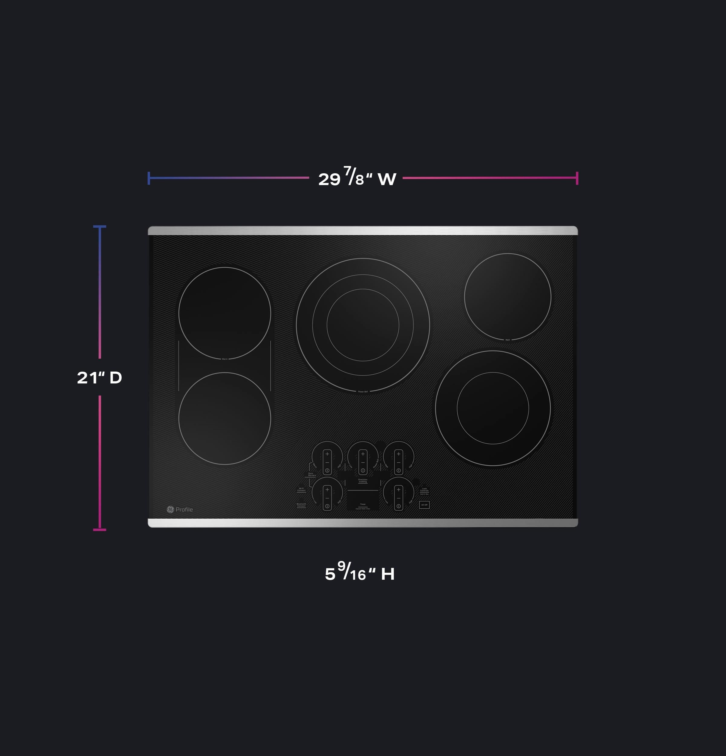 Ge Appliances PEP9030STSS Ge Profile™ 30" Built-In Touch Control Electric Cooktop