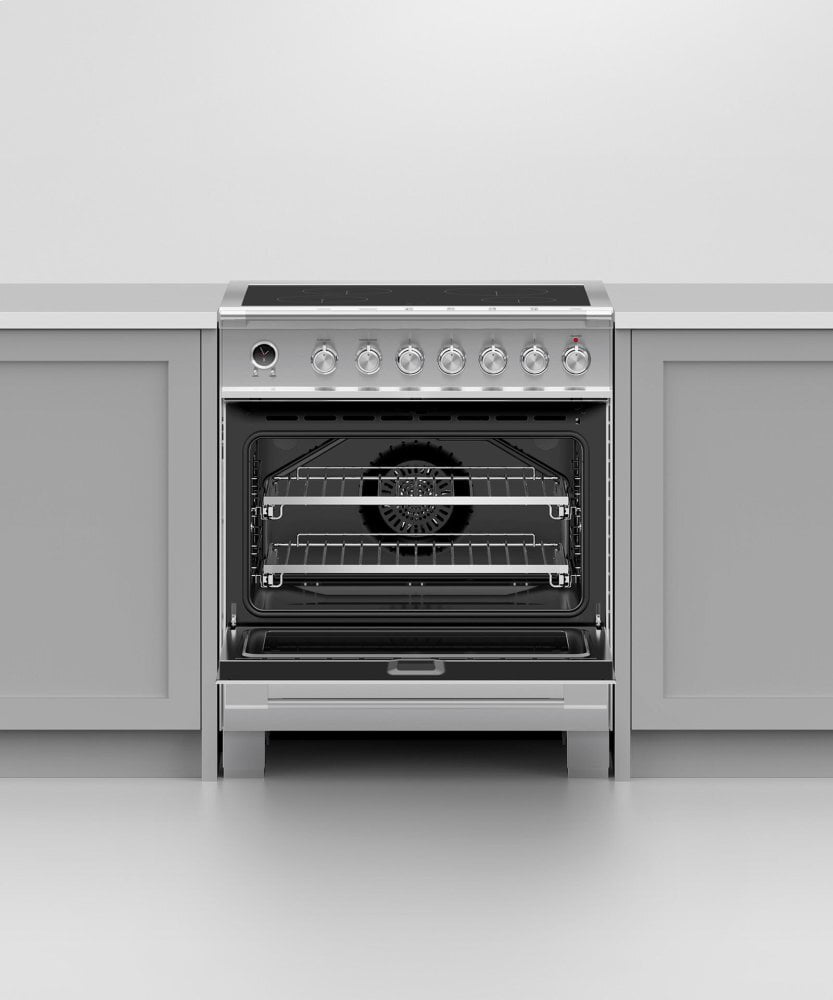 Fisher & Paykel OR30SCI6X1 Induction Range, 30", 4 Zones, Self-Cleaning
