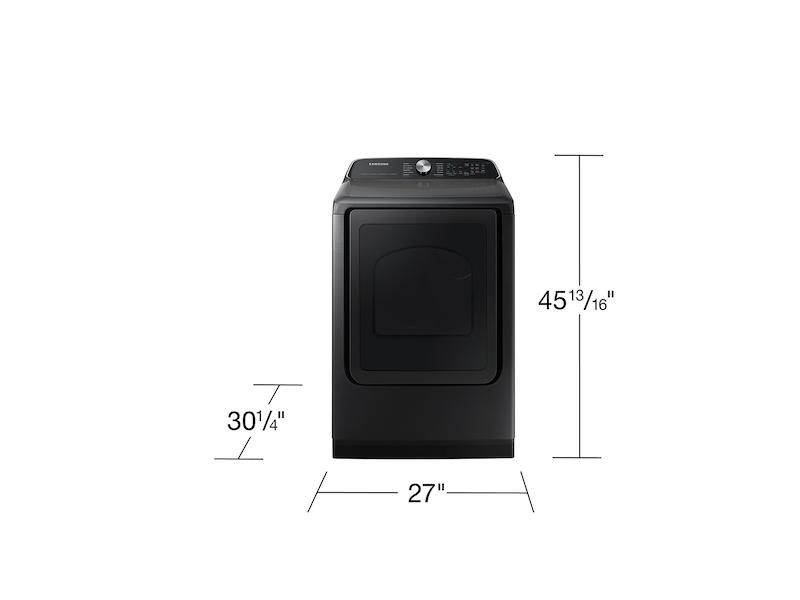 Samsung DVG55CG7100V 7.4 Cu. Ft. Smart Gas Dryer With Steam Sanitize+ In Brushed Black