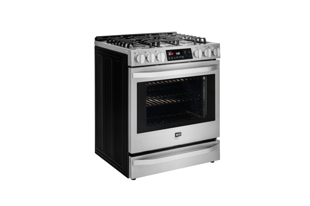 Lg LSSG3016ST Lg Studio 6.3 Cu. Ft. Gas Single Oven Slide-In Range With Probake Convection®