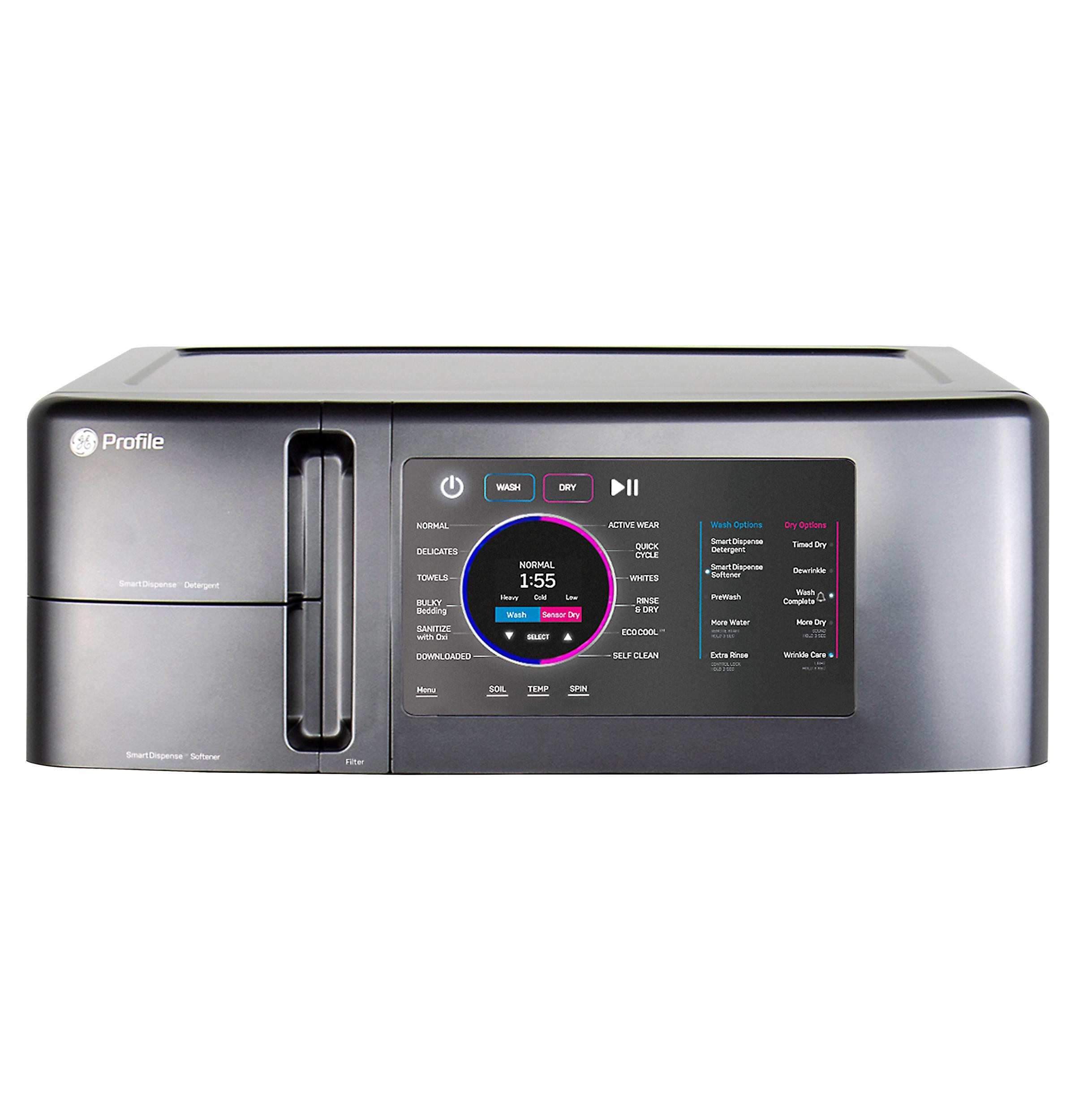 Ge Appliances PFQ97HSPVDS Ge Profile™ 4.8 Cu. Ft. Capacity Ultrafast Combo With Ventless Heat Pump Technology Washer/Dryer