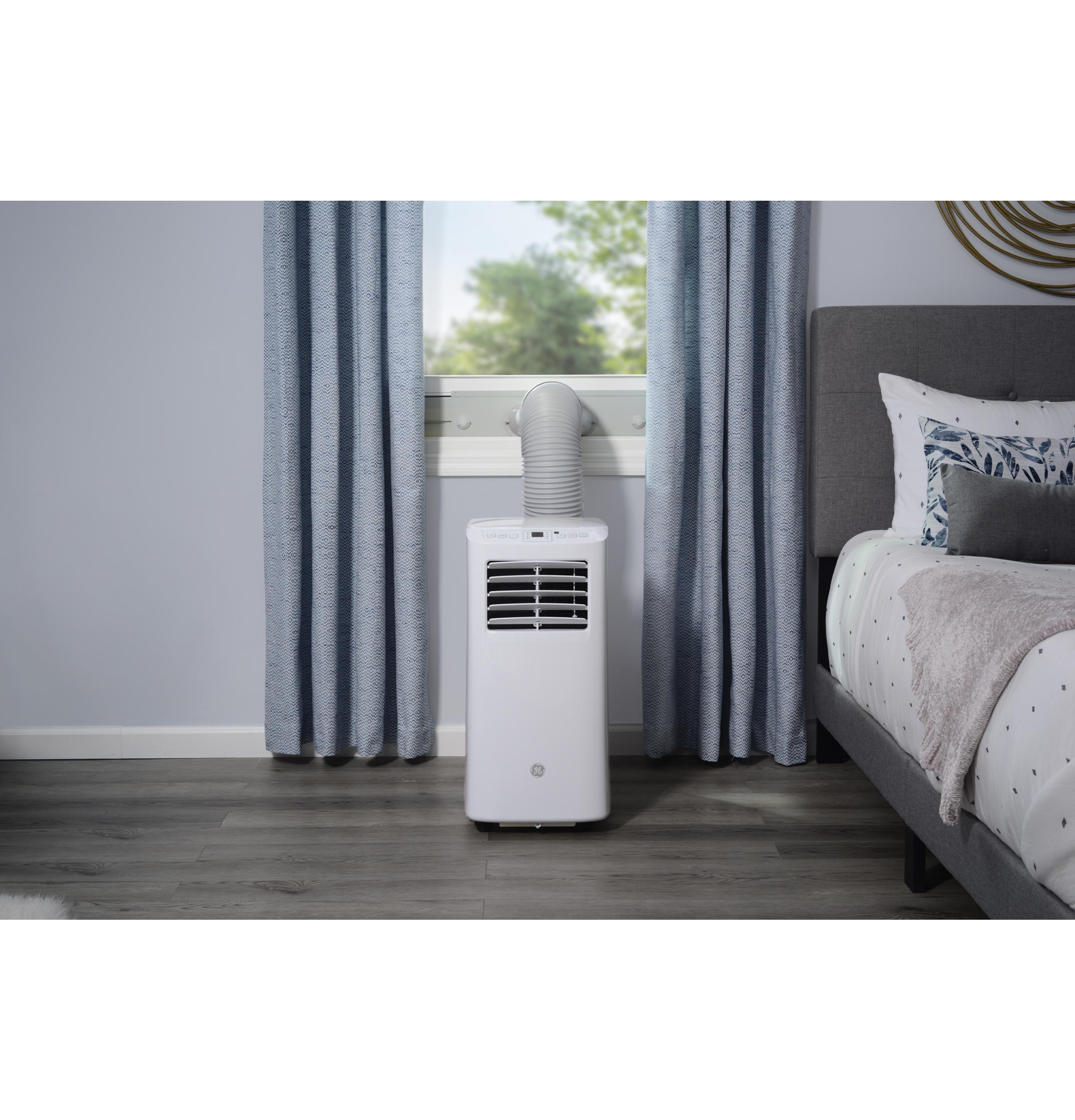 Ge Appliances APFD05JASW Ge® 5,100 Btu Portable Air Conditioner With Dehumidifier And Remote, White