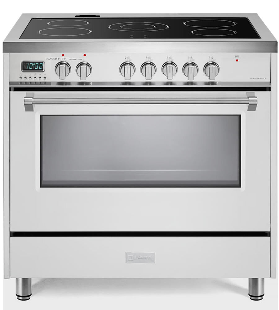 Verona VDFSEE365W White 36" Designer Electric Glass Top Range - Designer Series
