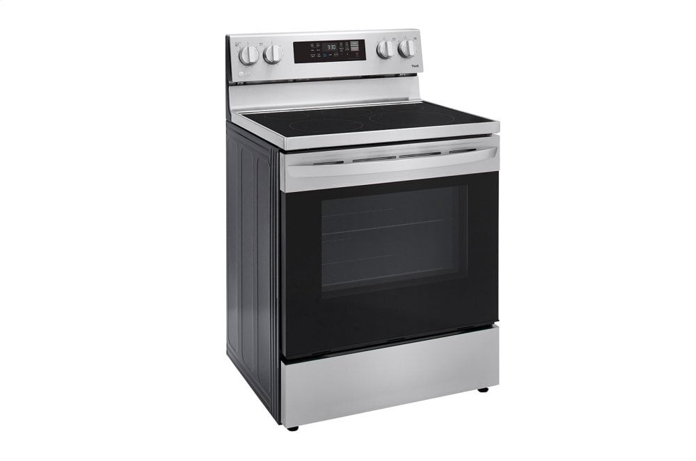 Lg LREL6323S 6.3 Cu Ft. Smart Wi-Fi Enabled Fan Convection Electric Range With Air Fry & Easyclean®